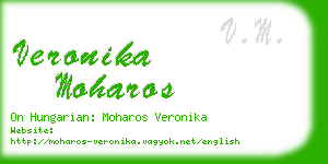 veronika moharos business card